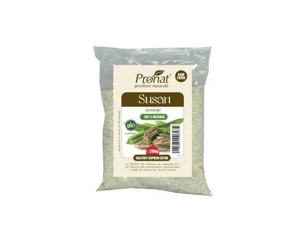 Seminte de susan integrale nedecorticate 200g - ECO-BIO - PRONAT
