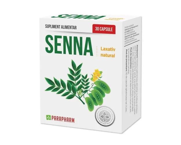 Senna - laxativ pentru constipatie - 30cps, Parapharm