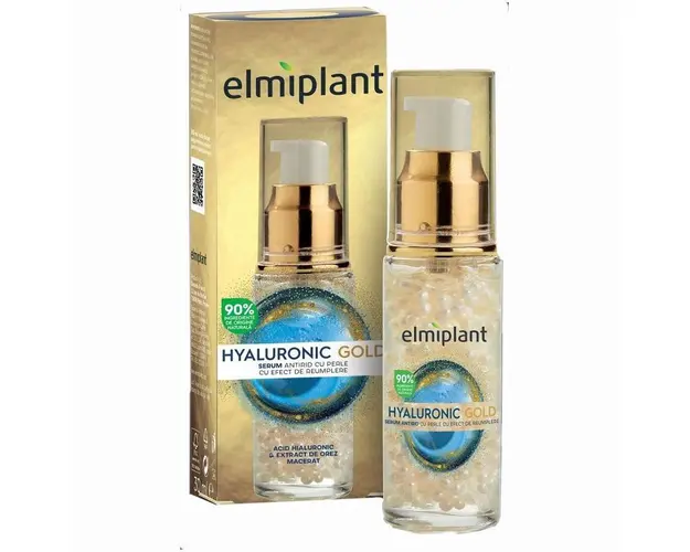 Ser antirid, Hyaluronic Gold, 30ml - ELMIPLANT