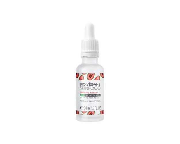 Serum de noapte cu papaya si 2% acizi aha pentru toate tipurile de