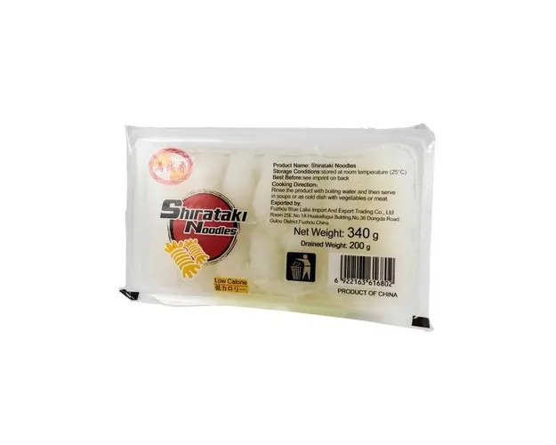 SHIRATAKI  Taitei rulati din faina de konjac, 340 g, Heuschen