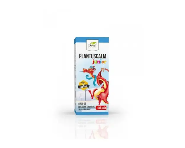 Sirop Plantuscalm junior, cu miere, fara zahar, 200 ml, Dorel Plant