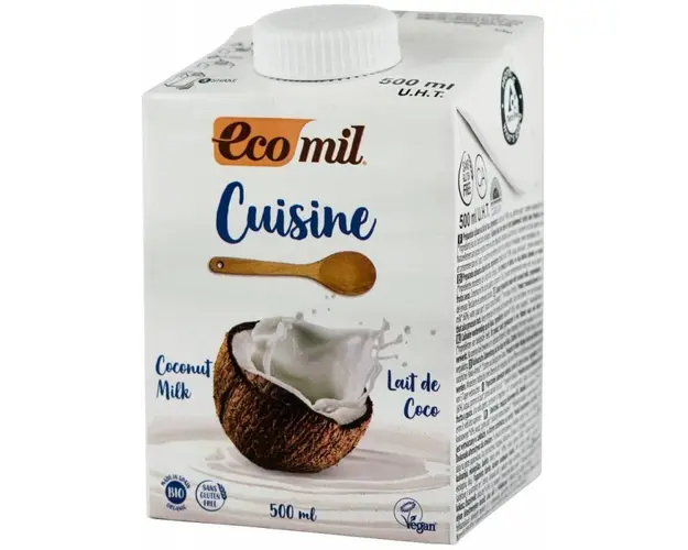 Smantana vegetala de cocos pentru gatit eco-bio, 500ml ECOMIL CUISINE