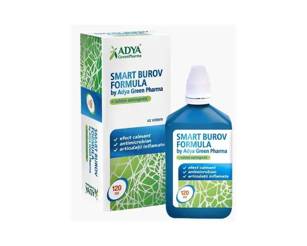 SMART BUROV FORMULA - SOLUTIE BUROV, 120 ml - ADYA GREEN PHARMA