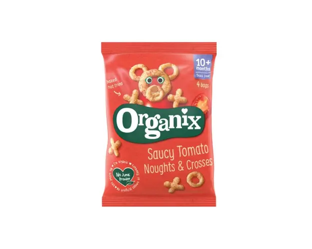 Snack din porumb cu rosii, +10luni, eco-bio, 20g - Organix