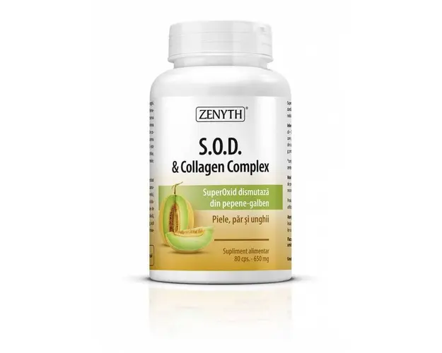 S.O.D. &amp; Collagen Complex 650mg - 80cps - Zenyth