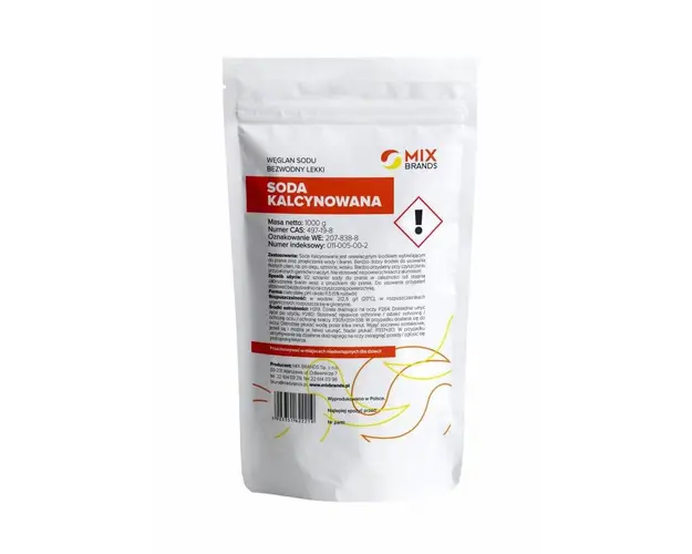 Soda calcinata, carbonat de sodiu, 1kg - Mix Brands