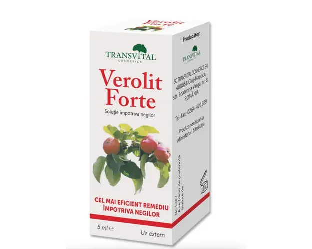Solutie impotriva negilor Verolit Forte, 5ml - Quantum Pharm