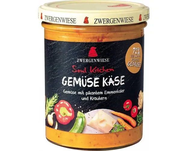 Sos cu legume si branza, eco-bio, fara gluten, 370 g, Zwergenwiese