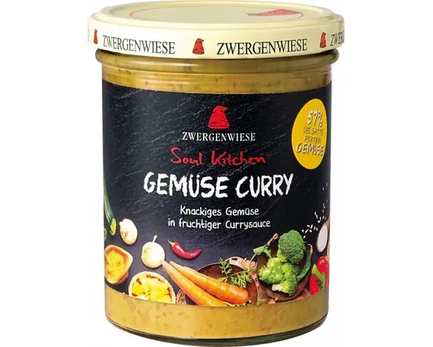 Sos cu legume si curry, eco-bio, fara gluten, 370 g, Zwergenwiese