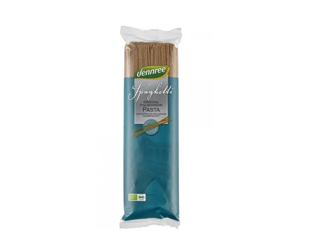 Spaghetti din spelta integrala, 500g - Dennree