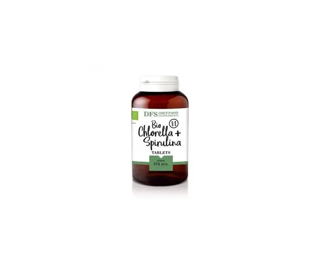 Spirulina si Chlorella, eco-bio, 375 tablete - Diet Food