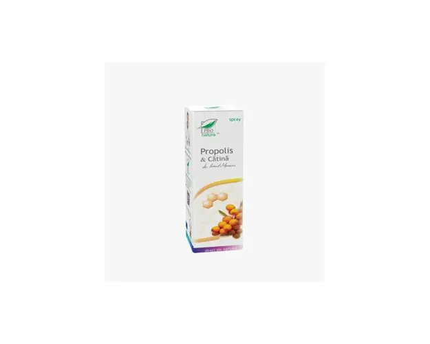 Spray propolis cu catina, 100 ml, Medica - Pro Natura