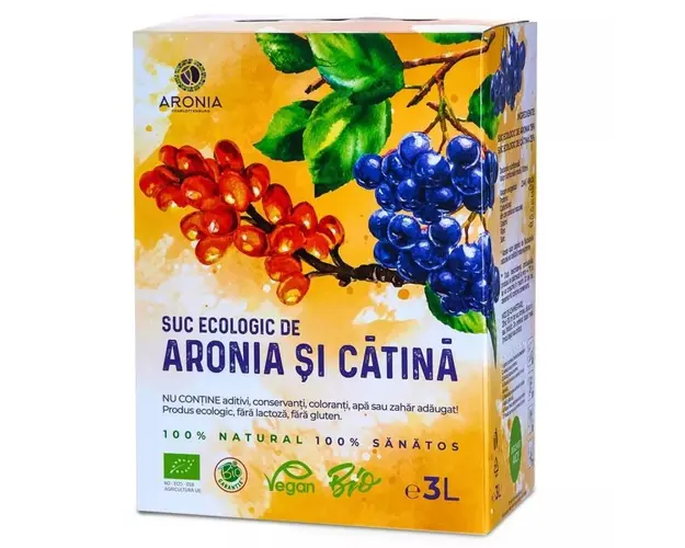 Suc de Aronia si Catina 100% Natural ecologic-bio - 3L, Aronia