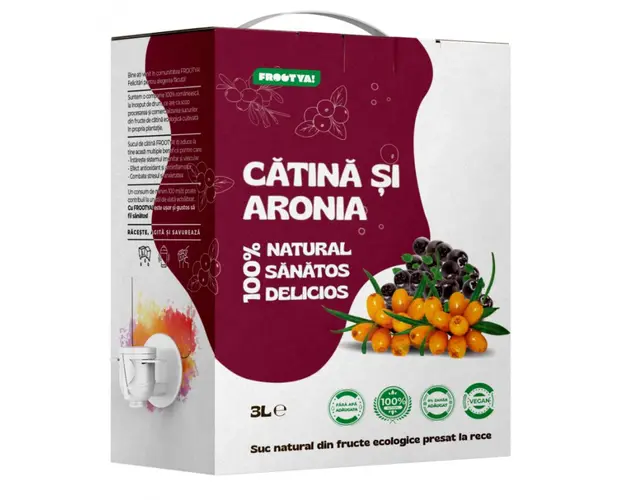 Suc de Catina cu Aronia, 100 % fruct, 3 litri, FROOTYA
