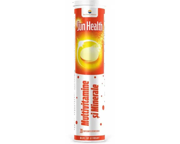 SUN HEALTH MULTIVITAMINE si MINERALE 20cp efervescente - SUN WAVE