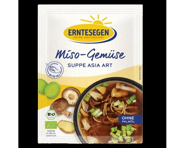 Supa de legume MISO in stil asiatic, eco-bio, 37g, Erntesegen