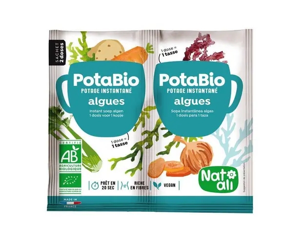 Supa instant cu alge si legume Eco-Bio 2 x 8.5g - Nat-ali