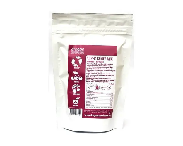 Super berry mix raw eco-bio 160g - Dragon Superfoods