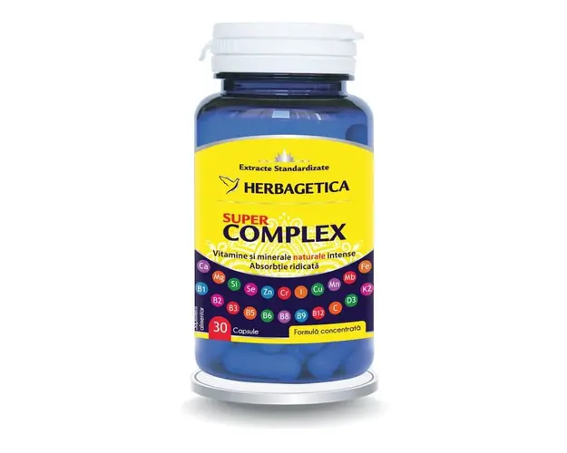 Super complex - vitamine si minerale naturale - Herbagetica
