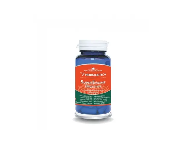 Super Enzime Digestive, 10cps - HERBAGETICA