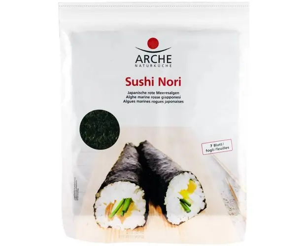 Sushi Nori alge marine pentru sushi, 7 foi x 2,4g / 17g ARCHE