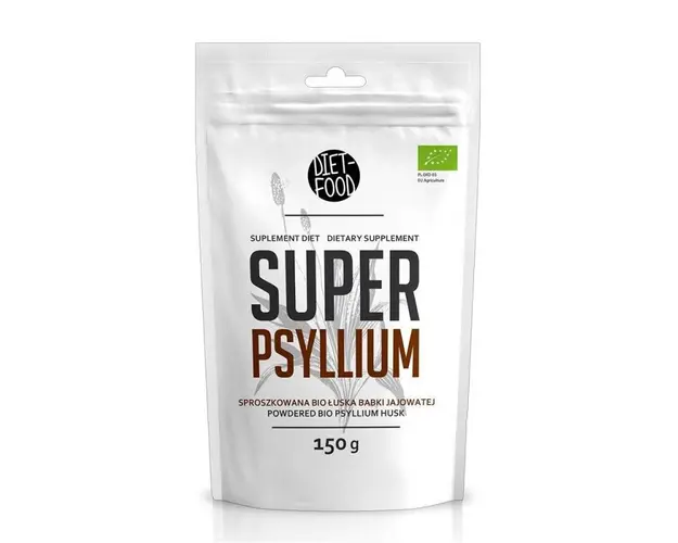Tarate de psyllium pulbere, eco-bio, 150g - Diet Food