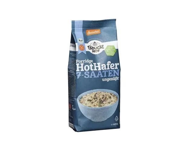 Terci de ovaz cu 7 tipuri seminte, fara gluten, eco-bio, 400g -