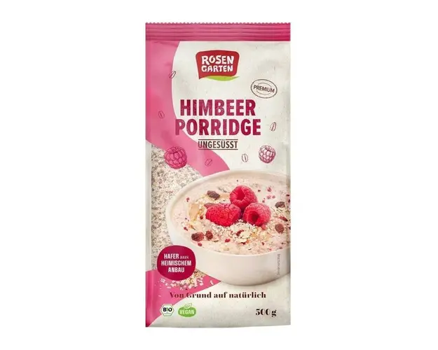 Terci din ovaz cu zmeura Eco-Bio 500g - Rosengarten