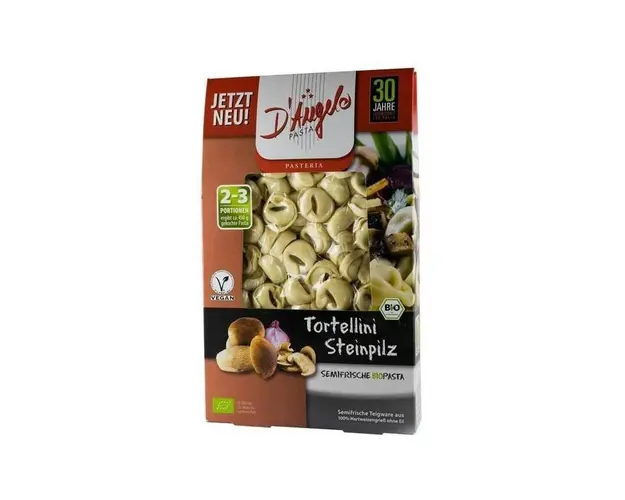 Tortellini cu ciuperci si ceapa, eco-bio, 250g - D’angelo Pasta