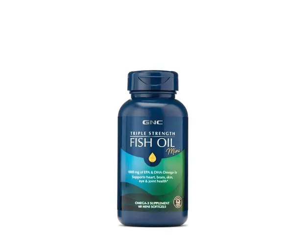 Triple Strength Ulei De Peste, 60 mini capsule, GNC