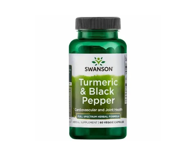 Turmeric Organic cu Piper negru Organic, 60cps - Swanson