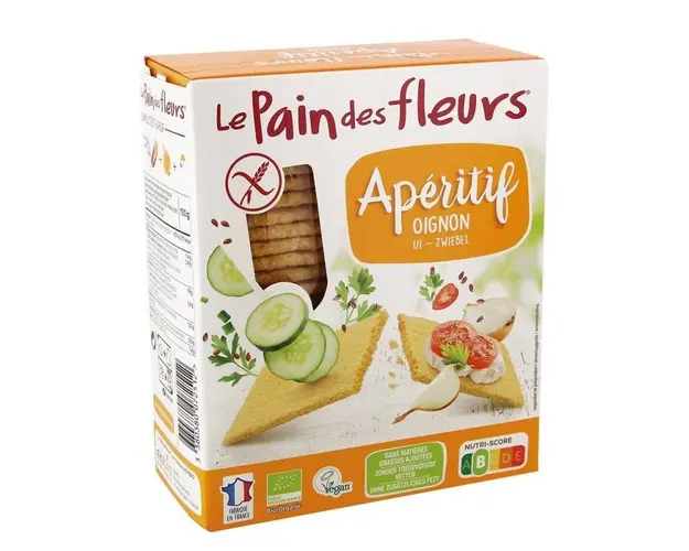 Turte crocante aperitiv cu ceapa - fara gluten eco-bio 150g Le pain
