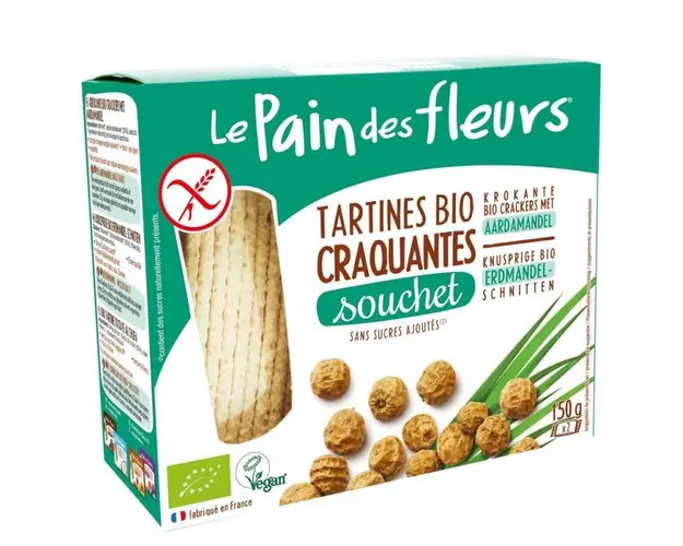 Turte crocante cu alune tigrate- fara gluten eco-bio 150g Le pain