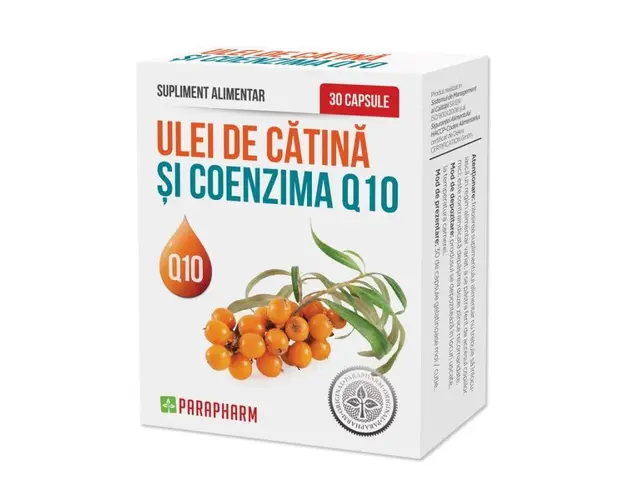 Ulei Catina Si Coenzima Q10, 30cps - Parapharm