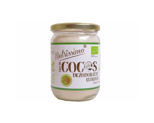 Ulei Cocos dezodorizat eco-bio 1000ml, Nutrissimo