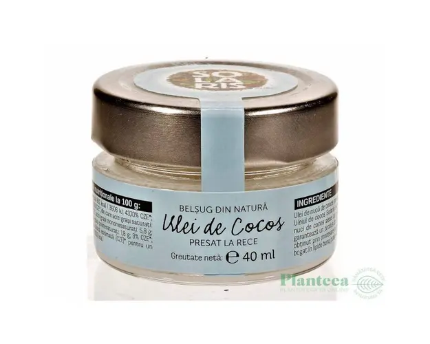 Ulei de cocos extra virgin, 40ml - Solaris