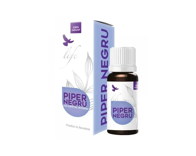 Ulei esential integral de Piper Negru 10ml - DVR Pharm