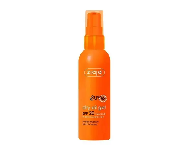Ulei uscat formula gel pentru protectie solara, SPF 20, 90ml - Ziaja
