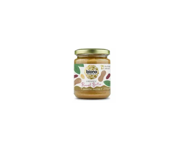Unt de arahide smooth cu sare eco-bio 250g - Biona