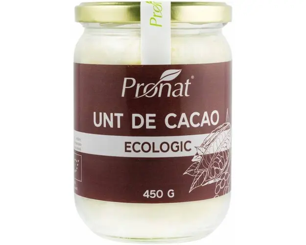 Unt de cacao, eco-bio, 450 g, Pronat