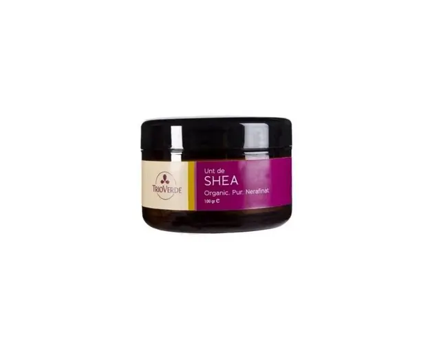 Unt de shea nerafinat, eco-bio, 100g - Trio Verde