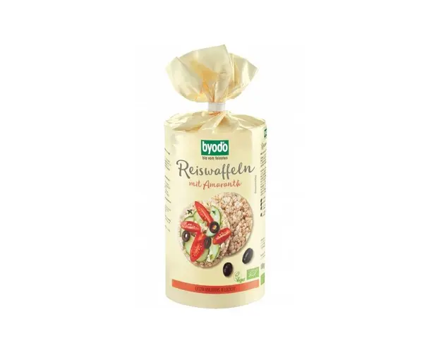 Vafe din orez si amarant, fara gluten, 100g - Byodo