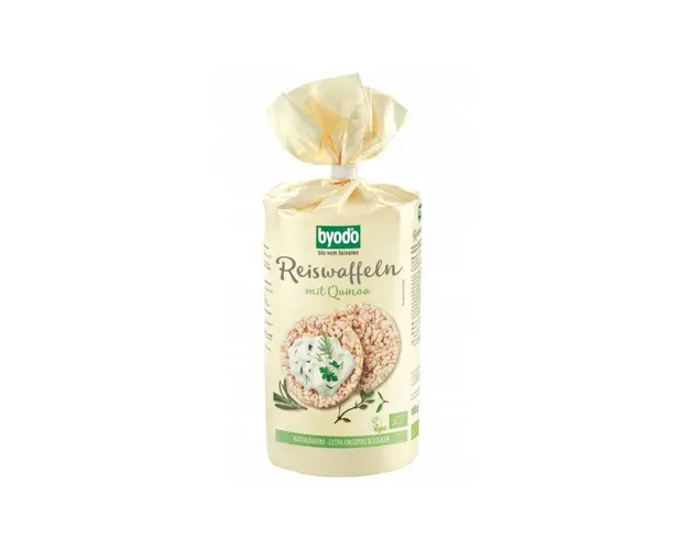 Vafe din orez si susan, fara gluten, eco-bio, 100g - Byodo