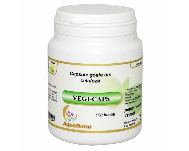 VEGI CAPS capsule vegetale goale 150buc, AQUANANO