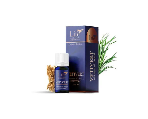 Vetivert ulei esential integral, 5 ml, DVR Pharm
