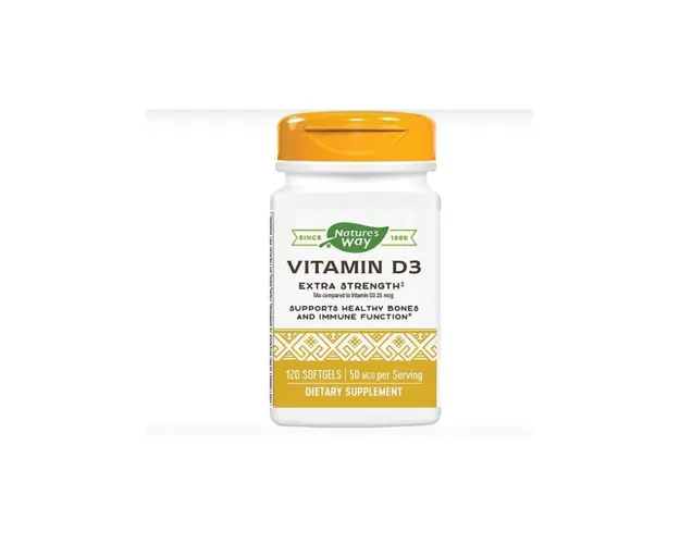 Vitamin D3 2000UI 120tb - Nature&apos;s Way - Secom