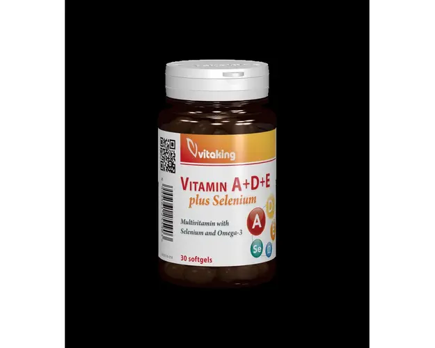 Vitamina A, D, E si seleniu, 30cps - Vitaking