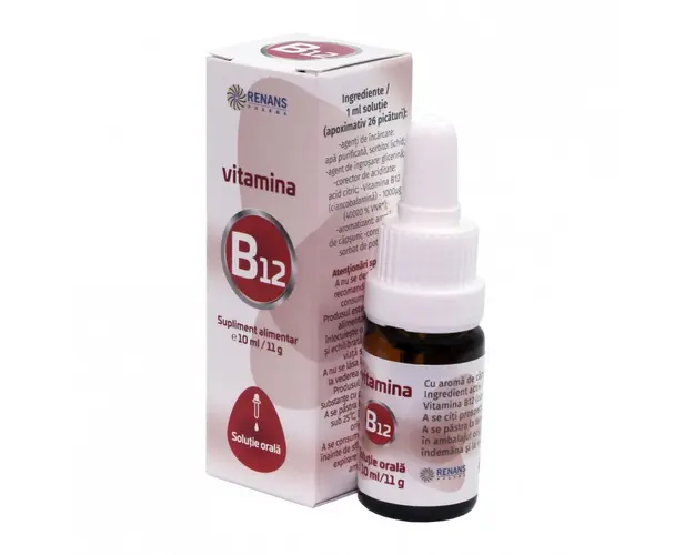 VITAMINA B12, solutie, 10ml, RENANS PHARMA