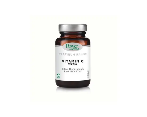 Vitamina C 1000 mg, 30 tablete, Platinum, Power of Nature